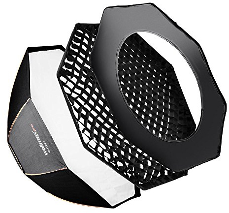 Walimex Pro Octagon Softbox PLUS Orange Line 150 cm diametro per Multiblitz V