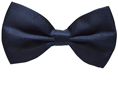flevado Fliegen 12,5 x 7 cm Anzugfliege mit verstellbarer Schleife und Druckverschluss (dunkelblau)