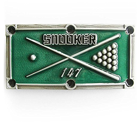 eeddoo® Gürtelschnalle - Sport Snooker (Buckle für Wechselgürtel für Damen und Herren | Belt Frauen Männer Oldschool Rockabilly Metall Gothic Wave Rock Biker Western Trucker Casino Skull)