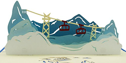 Diese-Klappkarten Geburtstagskarte Skifahren, Überraschungsgutschein für Snowboarding, Snowboarding-Karte, Einladung für einen Winterurlaub, T10