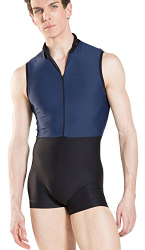 Wear Moi Capr Mono Corto Hombre, Hombre, Color Noir/Marine, tamaño L