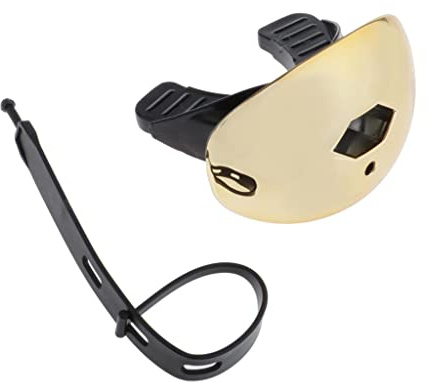 Perfeclan Erwachsene Mundschutz Zahnschutz Lippenschutz Mouthguard mit Strap für Rugby Football, Gold