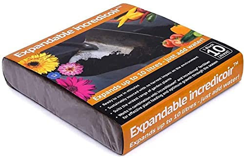 Incredicoir Expanding Multipurpose Coir Potting Soil Compost Garden Plants Flowers, Perfect for Potting Up In Pots and Containers 9x 10L Pack by Thompson and Morgan