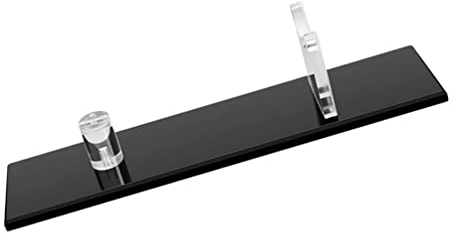 Milisten Soporte para de acrílico con hoja fija, colección de, soporte de pantalla, soporte para individuales, cabina rústica, decoración del hogar