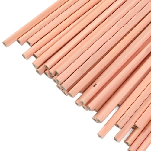 Agatige 2B Triangular Rod Holzbleistifte aus Graphit, 50 STÜCKE Holz Bleistift, Holz HB 2B Bleistift Graphit Schreibstift Holz Graphit für Kinder, Schüler, Lehrer, Büro, Schulmaterial