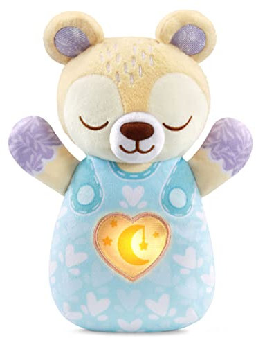 VTech Baby Soothing Sounds Bear, Baby Sensory Toy with Music, Lights, Songs, Interactive Gift for babies 0, 3, 6, 9 months + Boys & Girls, English version
