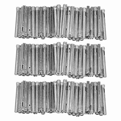 Hagsnec Set di 150 scalpelli rivestiti con foro da 6 mm con punta per piastrelle, vetro, ceramica, porcellana, marmo