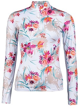 HKM Flower Gamaschen Weiß/Pink S