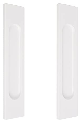 MOROBOR Selbstklebende rechteckige Schiebetürgriffe, 18 cm, 2 Stück, warmweiße Aluminiumlegierung, bündig, stanzfreier Griff für Schiebetüren, Fenster, Schränke
