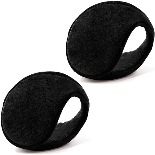 YQXCC Ohrwärmer 2 Stücke für Männer & Frauen Klassische Fleece Unisex Winter warme Ohrenschützer