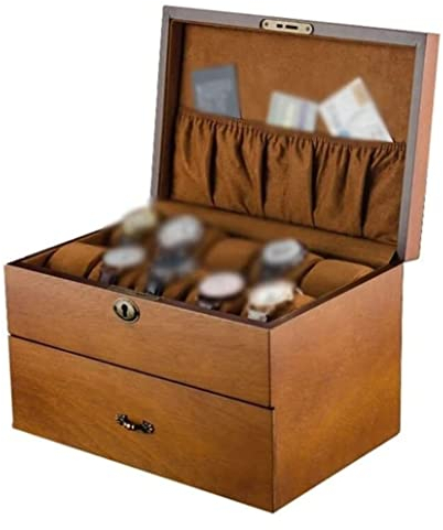 Uhrenkoffer Uhrenrolle Uhrenbox Uhrenschatulle Uhren Aufbewahrungsbox Uhrenbox 20 Slots Uhren Schmuckschatulle Gehäuse Doppelschicht Uhrenboxen Holz Für Männer Frauen Uhrenetui Uhren Aufbewahrungsbox