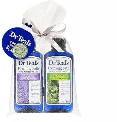 Dr Teal's Lavender & Eucalyptus 2-Piece Foaming Bath Gift Set