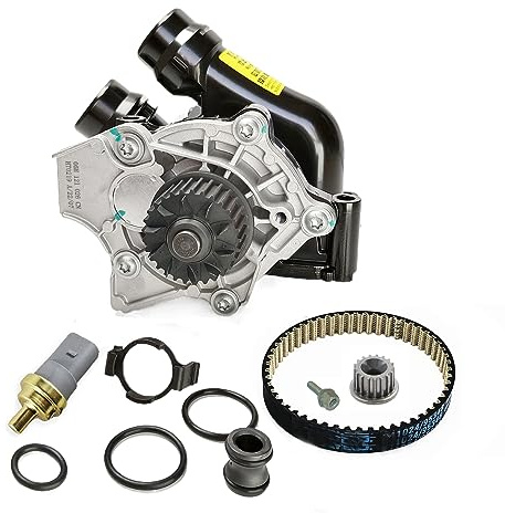 DLUKFOI Motor Wasserpumpe mit Zahnriemen Kompatibel mit Jetta 06H121026CQ