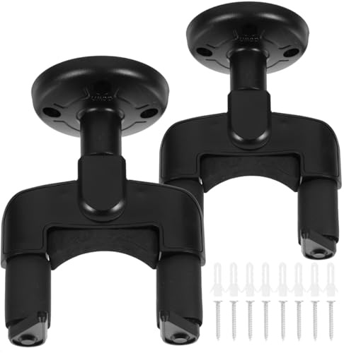 VICASKY 2sätze Wandgitarrenhalter Schaumstoffpolsterung Ukulelenhalter für Saiteninstrumente Sicherer Anti-fall-verschluss Einfach Wand Montieren