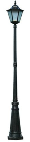 AKNGFO Farola de Exterior, 240 cm, 94,48 Pulgadas, para jardín, para Exteriores, de un Solo Cabezal, de Aluminio, Resistente al Agua, IP65, para Calle, Farol de Cristal, Poste Alto, luz de Red
