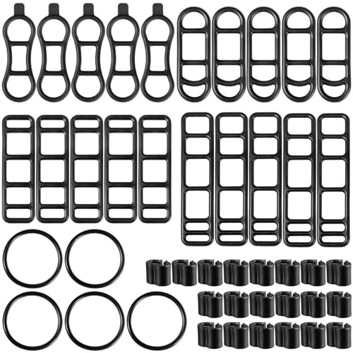 Annickee 25 Stück Fahrradlicht Gummiband, Fahrrad Silikonband | Fahrradlicht Gummi für Halterung, Stretch Gummiband zur Befestigung für LED-Leuchten, Fahrradlichter, Taschenlampen
