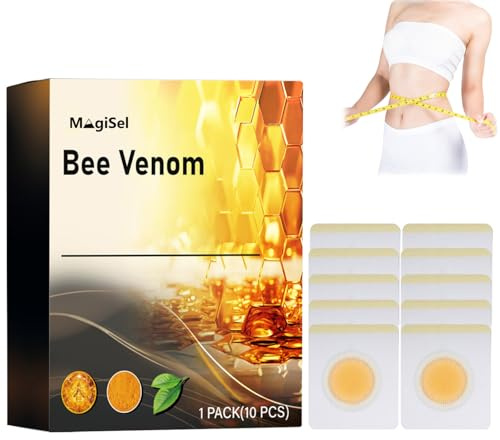 Bienengift-Lymphdrainage-Schlankheitspflaste, Abnehmen Patch, Bienengift Abnehmpflaster, Abnehmen Schnell Fettverbrenner, Slim Patch, Bauchnabel Zum Abnehmen FüR Personen Jeden Alters 10pcs