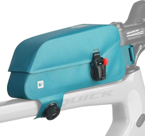Rhinowalk K33 Oberrohr Tasche,Wasserdicht,Fahrrad Rahmentasche Blau | für MTB & Rennrad | Knopfverschluss | TPU-Material