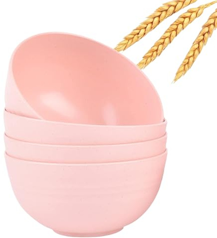 4er Set Müslischalen 750ml BPA-frei unzerbrechlich, spülmaschinenfest | Leichte langlebige Schüsseln geeignet für Salat und Suppe, ideal für tägliche Frühstücksmahlzeiten zu Hause