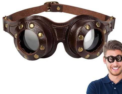 Steampunk Goggles Verstellbare modische Sonnenbrille sowie modische Brille