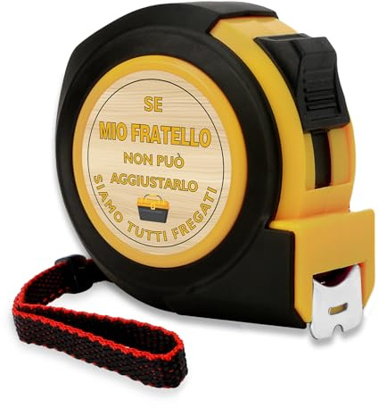 LSVGSAK Regalo Fratello Natale Metro A Nastro Personalizzato Regalo Grazie Idee Regali San Valentino Festa Del Papà Papa Compleanno per Fratello Regali Anniversario Pensionamento Pasqua