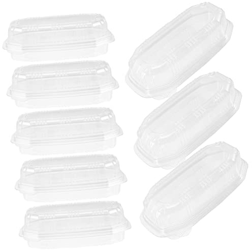 OUFGXZL Lot de 100 boîtes à Pain Transparentes, Portables et jetables, for gâteaux, sous-Marins et friandises de fête, for fêtes prénatales, Mariages et Anniversaires