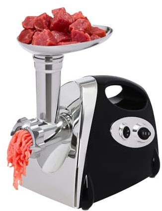 2800W Electric Meat Mincer, Stainless Steel Food Mincing Grinder Household Sausage Patty Maker Tabletop Stuffer Slicing Machine for Various Meats Such as Beef, Chicken, Turkey, and Pork