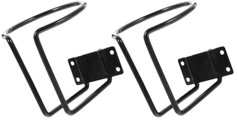 Ciieeo Portavasos para Barco y Coche Negro, Soporte Multifunción de Hierro Duradero para Bebidas, 2 Unidades, Diseño Compacto Ahorra Espacio, Adecuado para Embarcaciones y Vehículos