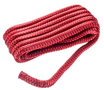Seachoice Filo di nylon a doppia treccia con giuntura ad occhiello, pre-ristretto, stabilizzato al calore, varie dimensioni e colori