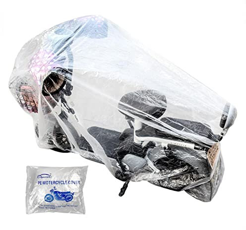 Housses de moto transparentes | Housses de scooter imperméables et anti-poussière transparentes pour moto, vélo tout-terrain, vélo de sport, moto,Bâche anti-poussière transparente de couverture Yiida
