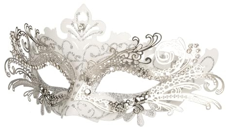 Hoshin Maskerade Maske, Karneval Dekorationen Venezianische Masken für Frauen (Weiß)