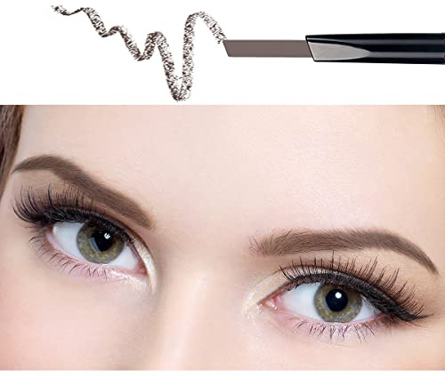 ANIFER Augenbrauenstift Dunkelbraun Wasserdichtes, automatisch einziehbares, langlebiges Make-up mit zwei Enden (dunkelbraun/Dark Brown # 2)