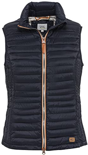 camel active Damen kurze leichte Steppweste mit elastischen Bündchen