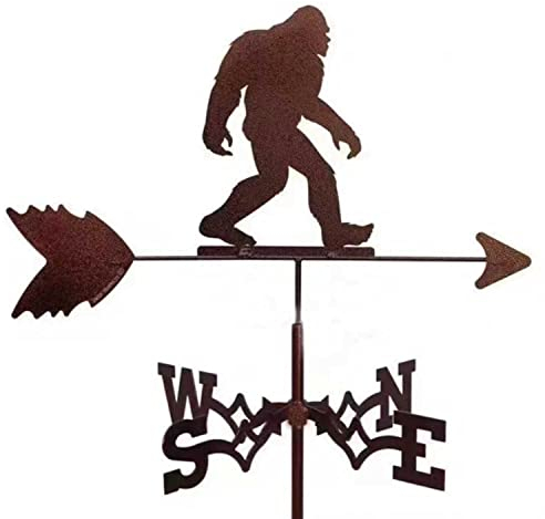 TMXKOOK Wetterfahne Wetterhahn Retro Geschnitztes Design Windrichtungsanzeiger Windspiel Metall Decoration fr Garten Hinterhof Terrasse Hof Dach Ornament