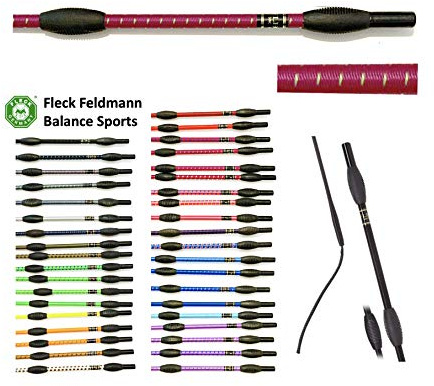 JA Horse Fleck Feldmann Balance Sports Dressurgerte Gerte Reitgerte (brombeer-grün, 110 cm)