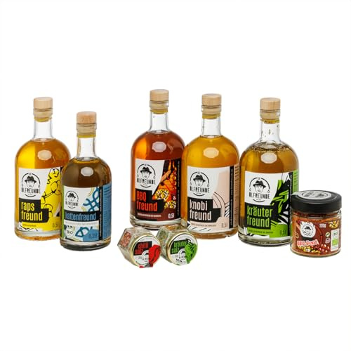 DIE ÖLFREUNDE BBQ Box für Grillmeister Sparset | BBQ Geschenkset | erlesene Öle und Gewürze | Geschenk für Männer, Frauen und Grillfans
