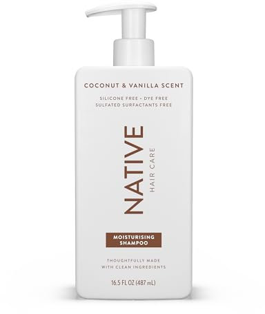 Native Shampoo per Uomini e Donne senza Siliconi e Solfati - Profumo Cocco e Vaniglia - Shampoo Idratante - Dona ai Capelli Secchi una Lucentezza Morbida e Sana (487 ml)