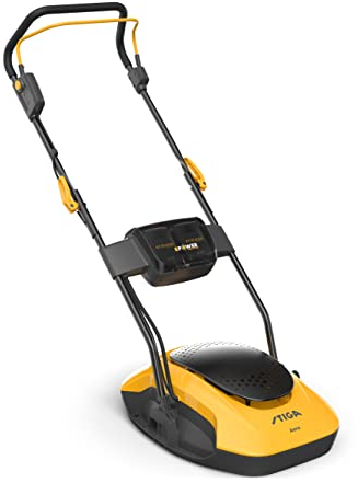 Stiga Cordless Lawn Mower Aero 132e Kit Hover Complete With 2x 20v 4ah Batteries and Dual Charger