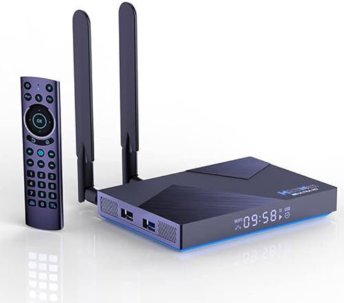 SXGCH Android 12.0 TV Box 2023, H96 MAX V58 8GB RAM 64GB ROM RK3588 Support 2.4G/5Ghz Wifi Ethernet 1000M Bluetooth 5.0 UHD/4K 8K H.265 HDR 10, Set Top Box,8GB+64GB