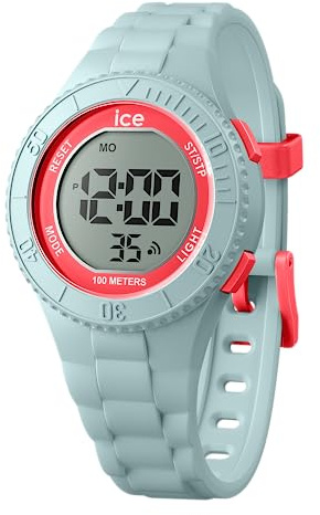 ICE-WATCH - Ice Digit Mint Coral - Blaue Mädchenuhr mit Plastikarmband - 021617 (Small)