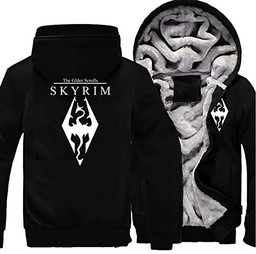 SHAMMA 2023 Nuove felpe con cappuccio da uomo per SKY-RIM Giacche con zip Cappotto Pullover in pile Capispalla invernali Capispalla caldi felpa spessa Allenamento-D||L