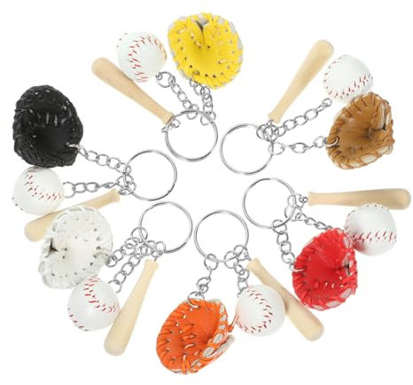 INOOMP 6stücke Softball-schlüsselanhänger Mit Baseball-design Schlüsselanhänger Für Damen Schlüsselring Aus Hochwertigem Material
