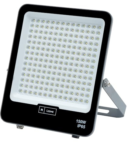 M Ledme - Foco Proyector Led Napoli Plus 150W, 2.400 lumen, IP65 Regulable, Color Luz fría (6000k), Iluminación exterior, De uso para jardín, patios, parking, hotel, naves etc.