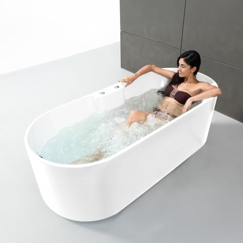 Baignoire Balnéo Ukio White Bulle 175 x75 x65 cm, by SPALINA