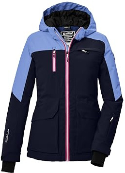 killtec Niñas Chaqueta de esquí/chaqueta funcional con capucha y protección contra la nieve KSW 340 GRLS SKI JCKT, dunkelnavy, 152, 42084-000