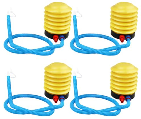 Milisten 4 Stück Fußpumpe spaß The Pleasure Stuck Maschine zum Aufblasen Ball-Inflator-Adapter Balgpumpe Standpumpen Inflator Yoga-Ball Pedal Spielzeug Luftpumpe treten Sie auf, 03WEUXLNIXHY0406OJF