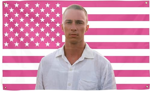 Drew Flags 3x5Ft Starkey rafe cameron American Flag pink Tapestry,With 4 Brass Grommets,For College Dorm Room Decor,Outdoor Parties, Gift,Tailgates Yard,flag for room Decoration（1pcs Pink）