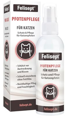Felisept Soins Pour Les Pattes pour chats 75g-Soin des pattes chat - Baume pour les pattes chat-Protège contre le dessèchement et les gerçures-Pénètre rapidement, sans film gras