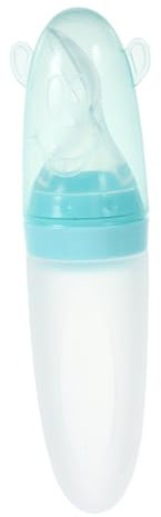 IWOWHERO 90ML Babyreisbrei Flasche Grüner Squeeze Fütterlöffel Für Babynahrung Cereal Feeder Für Und Leicht Zu Reinigen