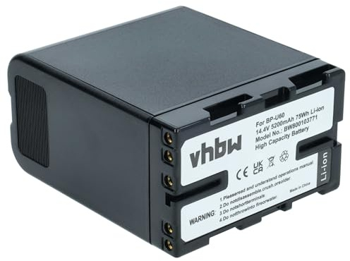 vhbw batteria sostituisce Sony BP-U60, BP-U95, BP-U30, BP-U90 per videocamera camcorder (5200mAh, 14,8V, Li-Ion) con infochip